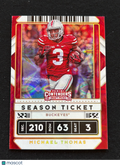 Michael Thomas 2020 Contenders GALACTIC CASE HIT SSP Ohio State Buckeyes Saints