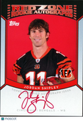 Jordan Shipley 2010 Topps Red Zone Red Ink Auto Autograph RC Bengals 87/100