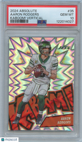 Aaron Rodgers 2024 Absolute KABOOM! SSP CASE HIT New York Jets PSA 10