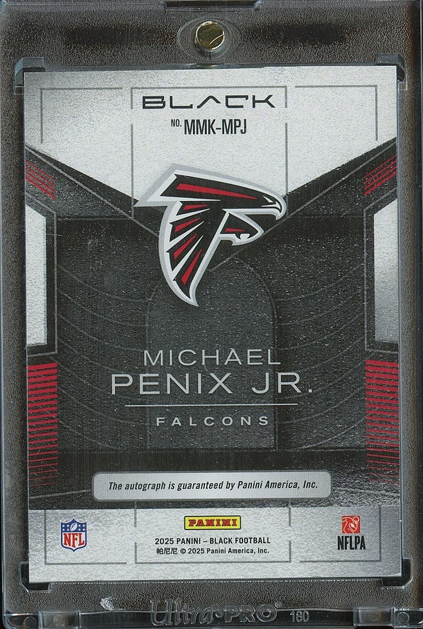 Michael Penix Jr. 2025 Panini Metallic Auto Autograph Atlanta Falcons 48/155