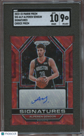 Alperen Sengun 2022-23 Prizm Red Choice Auto Autograph Houston Rockets SGC 9 10