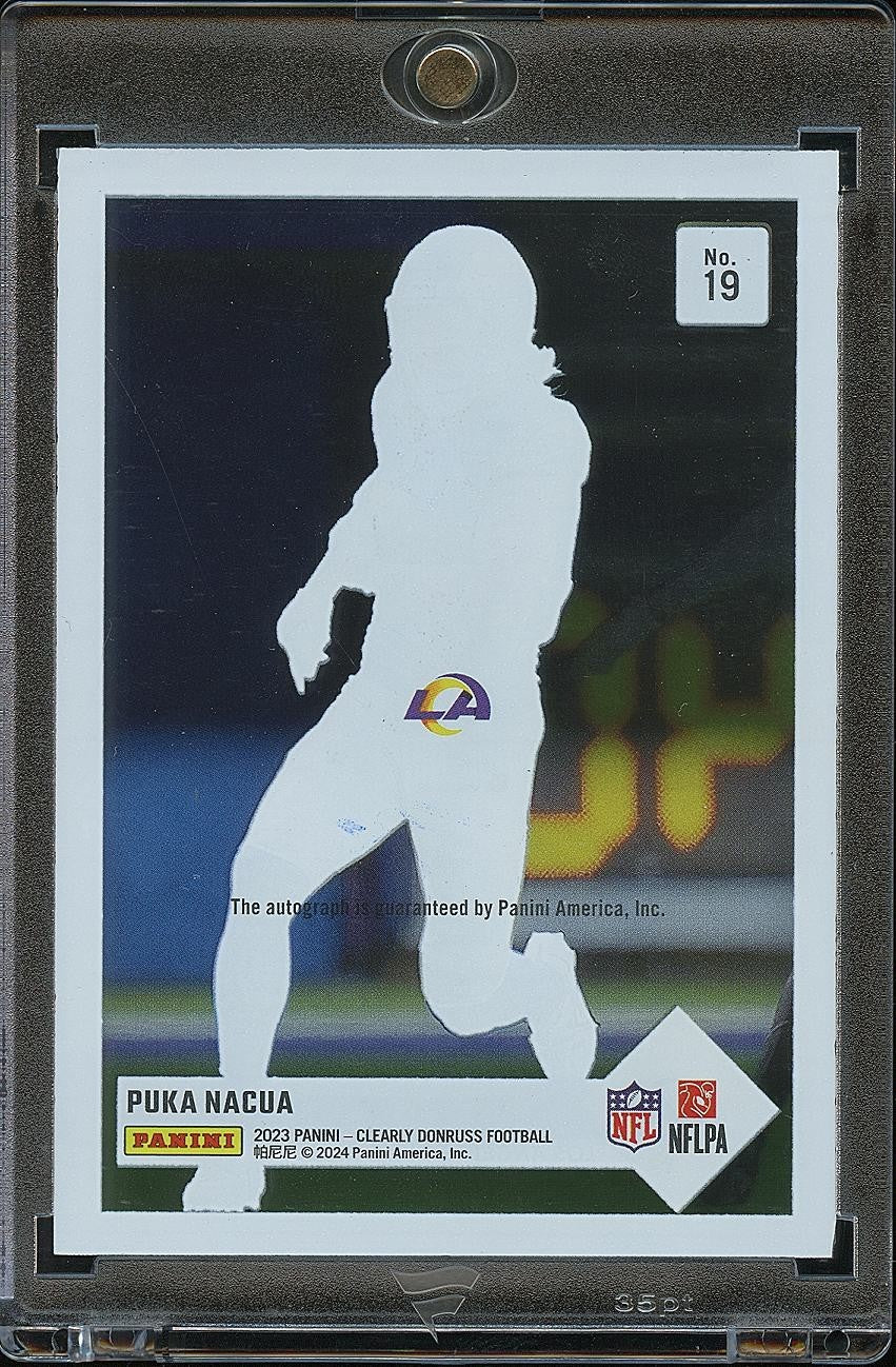 Puka Nacua 2023 Clearly Donruss Auto Autograph SSP Rookie RC Los Angeles Rams