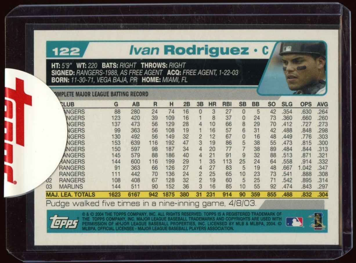 Ivan Rodriguez 2022 Topps Archives Auto Autograph Florida Marlins 1/1