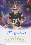 Dillon Gabriel 2025 Origins On Card Auto Autograph Rookie RC Cleveland Browns