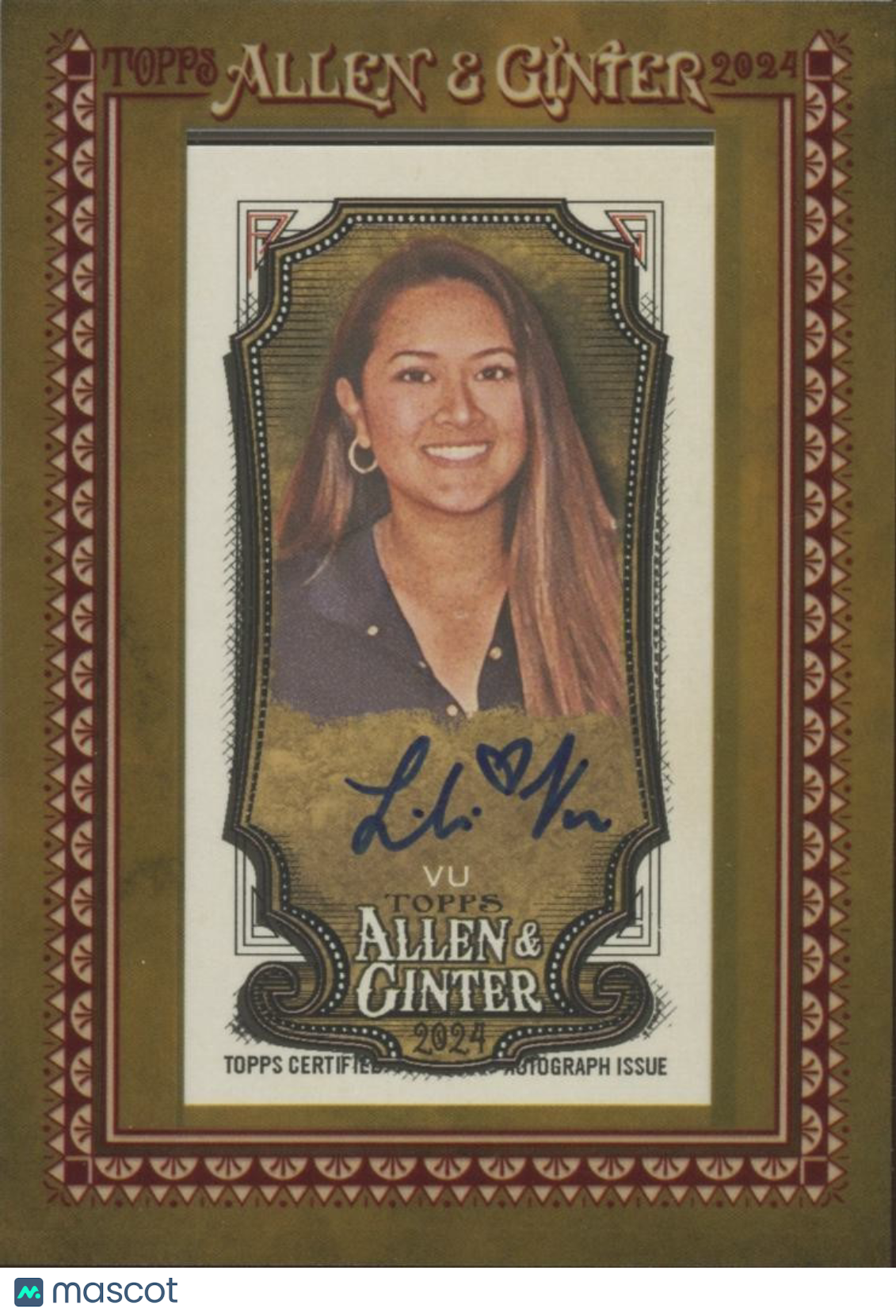 Lilia Vu 2024 Topps Allen & Ginter On Card Auto Autograph Golf