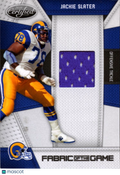 Jackie Slater 2010 Certified Game Worn Jersey Patch Los Angeles Rams 106/250
