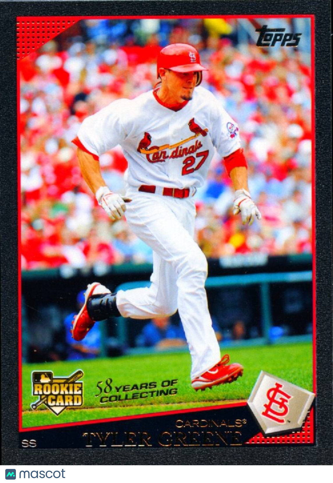 Tyler Greene 2009 Topps BLACK Rookie RC St. Louis Cardinals 33/58 #UH172