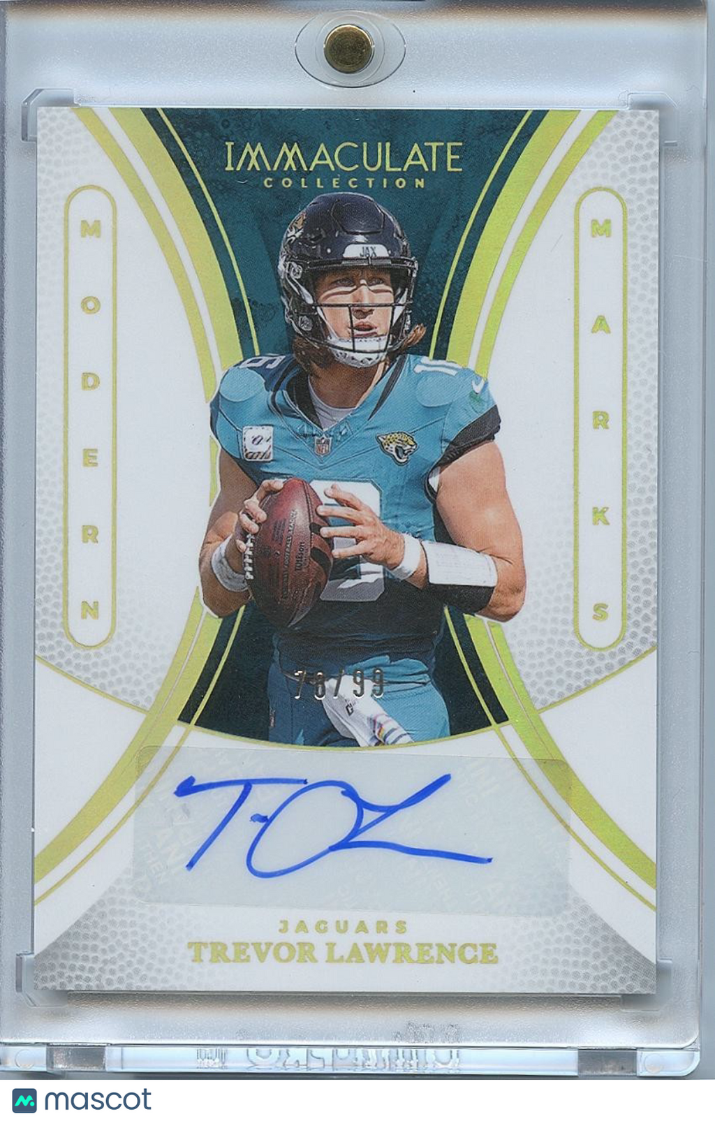 Trevor Lawrence 2025 Immaculate Auto Autograph Jacksonville Jaguars 78/99