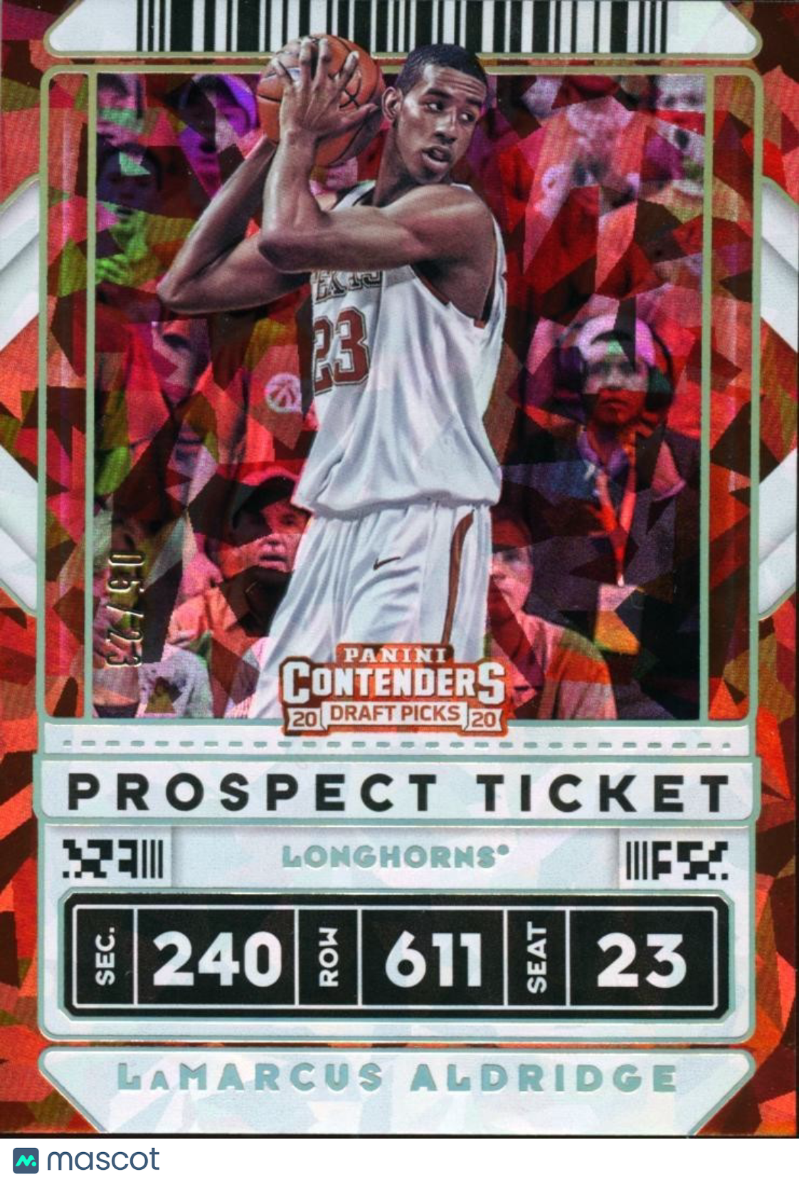 Lamarcus Aldridge 2020 Contenders Cracked Ice Texas Longhorns 5/23