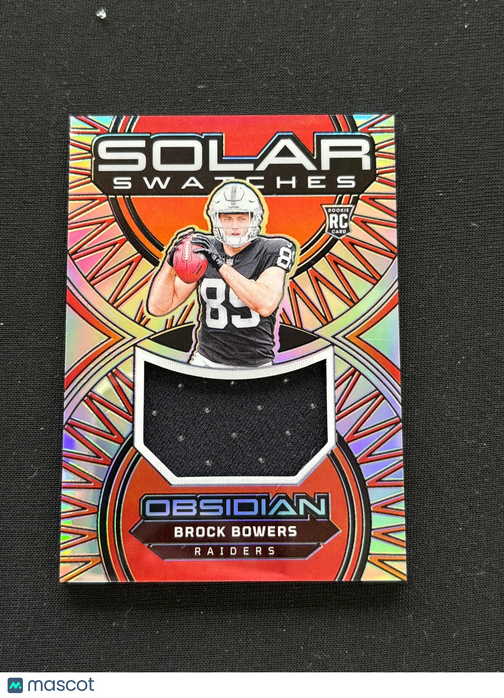 Brock Bowers 2024 Obsidian Jersey Patch Rookie RC Las Vegas Raiders 22/99