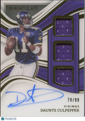 Daunte Culpepper 2023 Immaculate Auto Autograph Jersey Patch Vikings 79/99