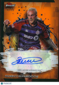 Federico Bernardeschi 2024 Topps Finest Orange Auto Autograph Toronto 12/25