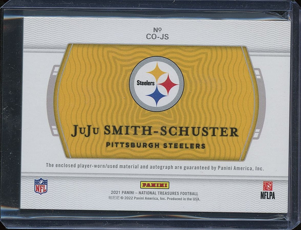 Juju Smith-Schuster 2021 National Treasures Auto Autograph Patch Steelers 3/25