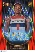 Bilal Coulibaly 2023-24 Select Neon Icons Red Rookie RC 67/99 Wizards