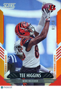 Tee Higgins 2021 Score Orange First Down SSP Cincinnati Bengals 1/10