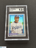 Jackie Robinson 2022 Topps Archives Silver Foil Brooklyn Dodgers 47/50 SGC 9.5