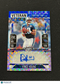 Vince Young 2024 Contenders Blue Finite Auto Autograph Titans Longhorns 4/24