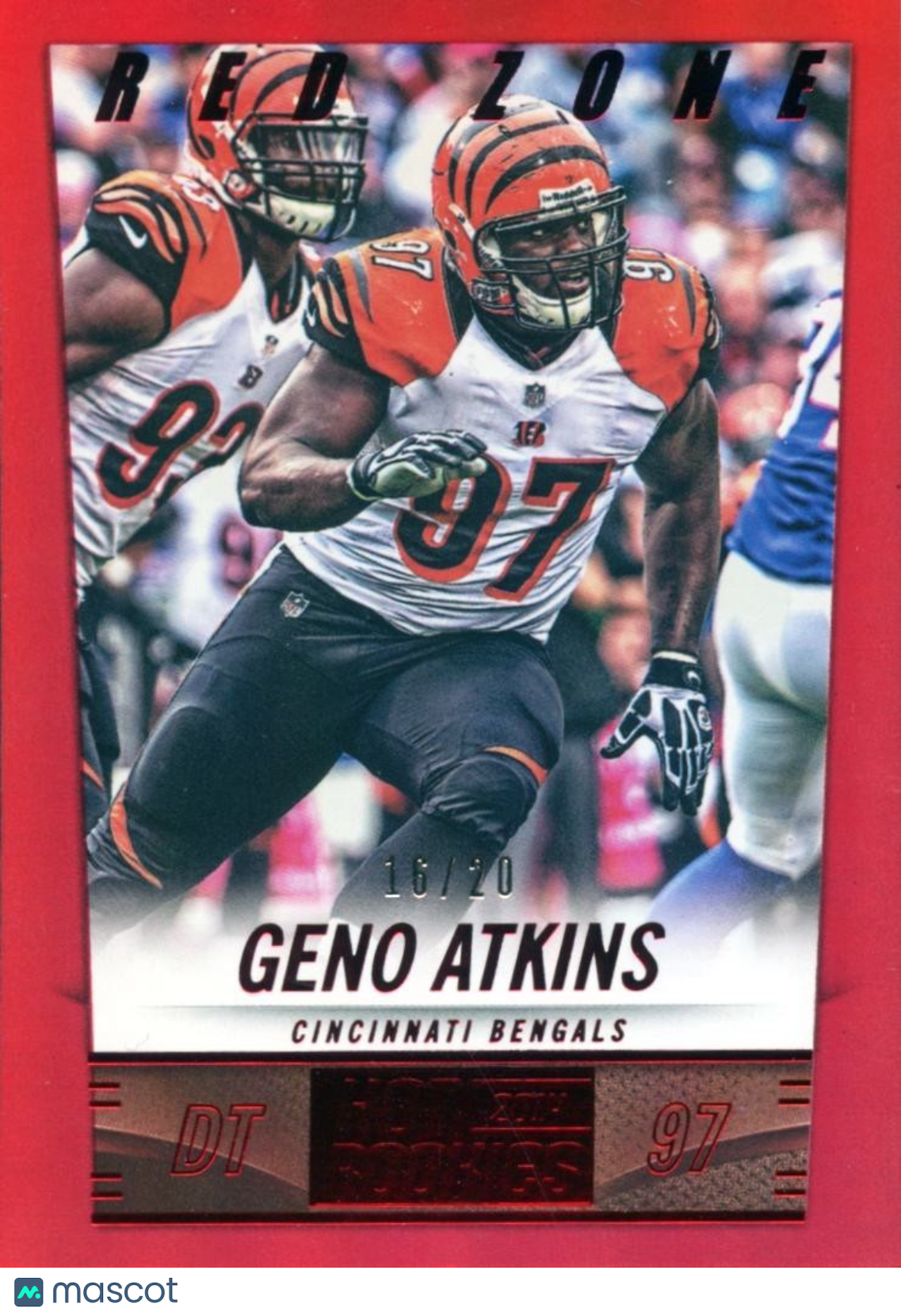 Geno Atkins 2014 Score Red Zone SSP Cincinnati Bengals 16/20