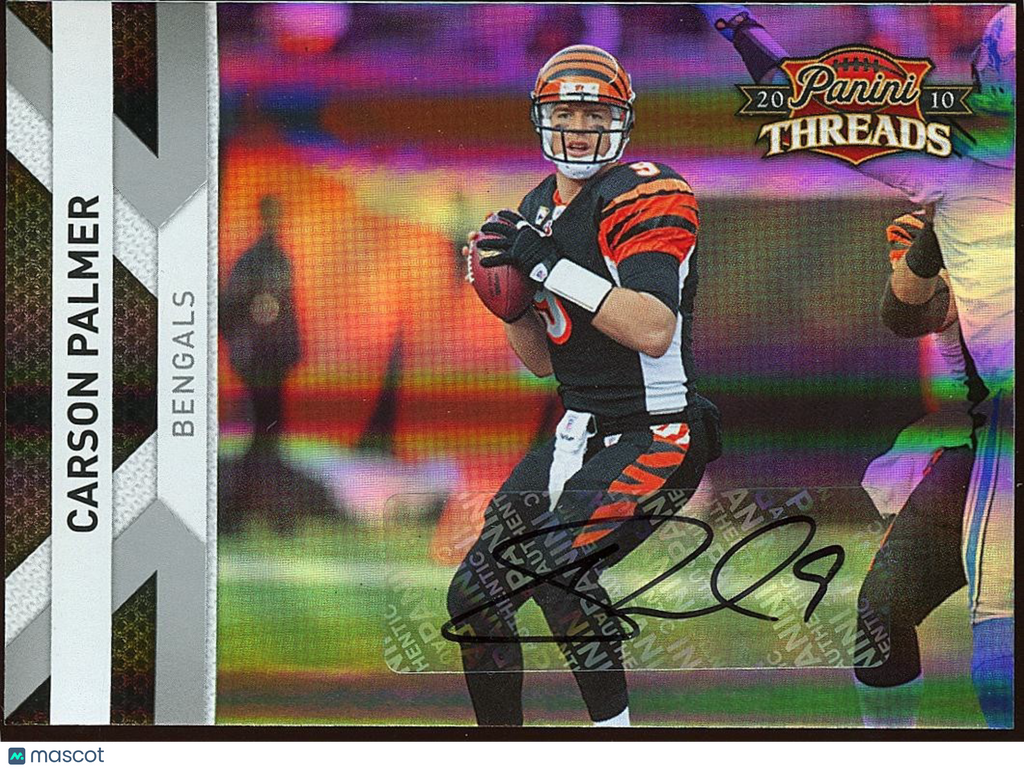 Carson Palmer 2010 Panini Threads Auto Autograph SSP Cincinnati Bengals 8/10