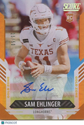 Sam Ehlinger 2021 Score GOLD Zone Auto Autograph RC Texas Longhorns 25/50