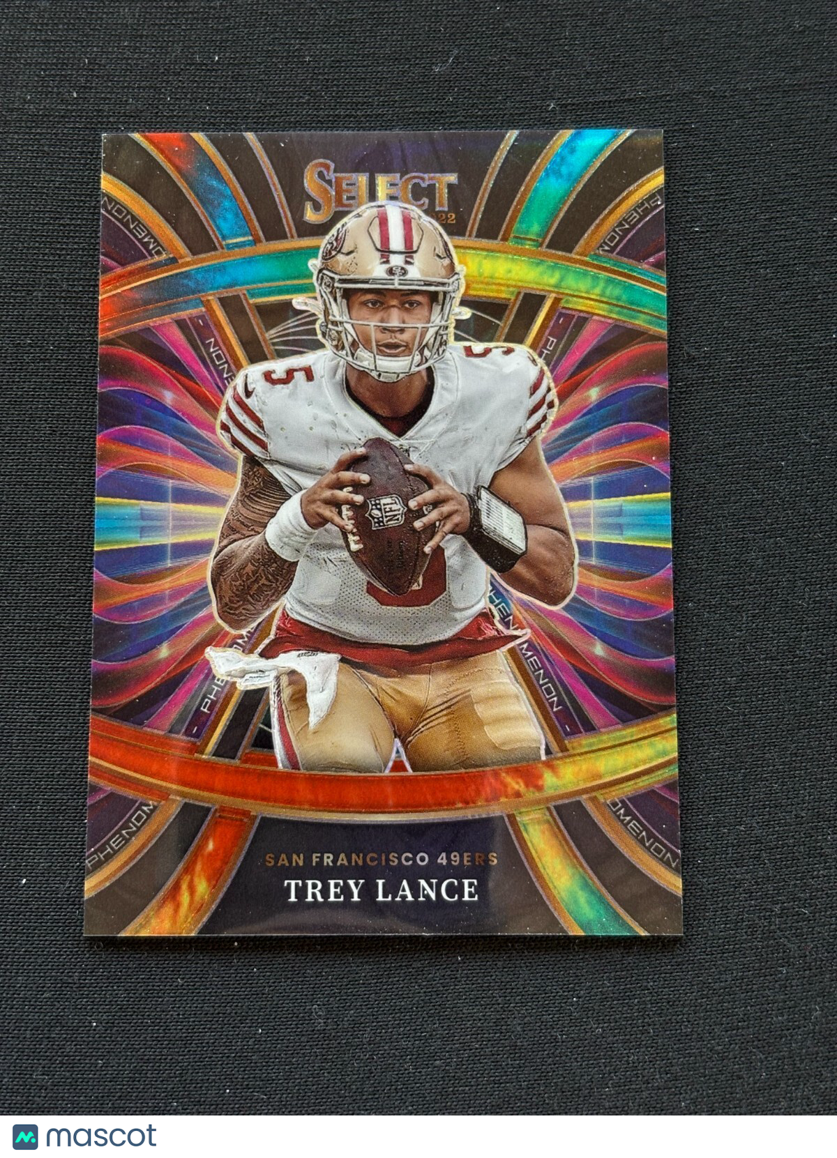 Trey Lance 2022 Select Phenomenon Tie-Dye Prizm San Francisco 49ers 6/25