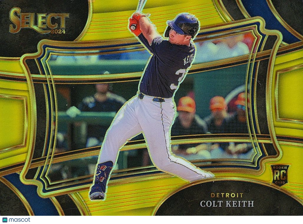 Colt Keith 2024 Select Diamond Level GOLD Prizm Rookie RC Detroit Tigers 5/10