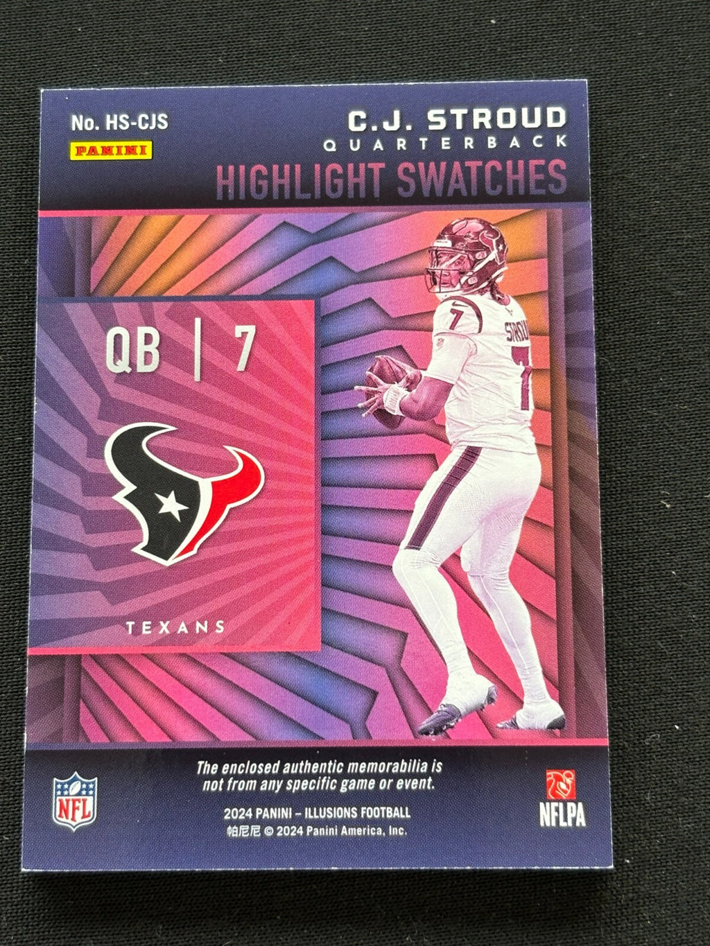CJ Stroud 2024 Illusions 2 Color Jersey Patch Houston Texans 13/25