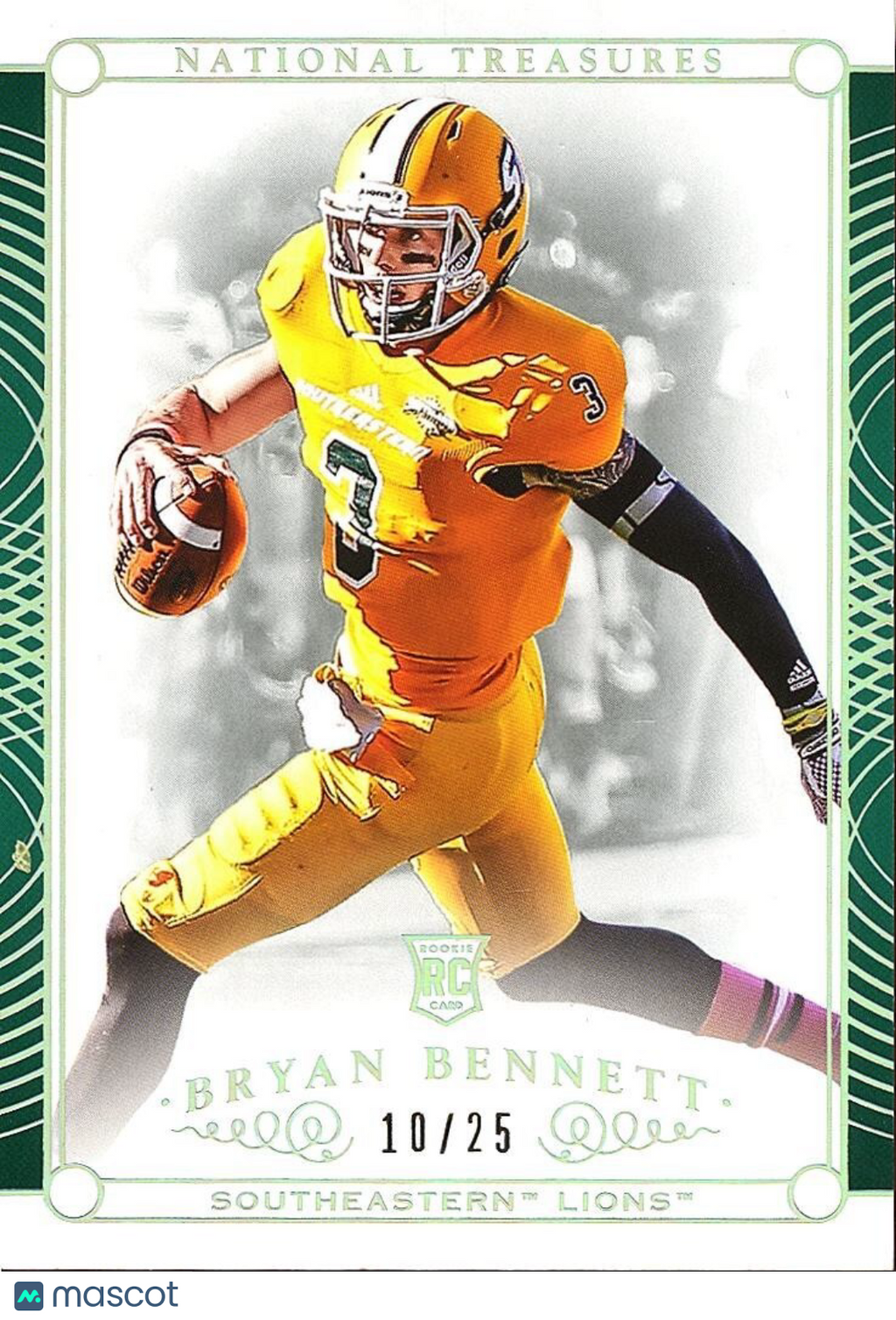 Bryan Bennett 2015 National Treasures Rookie RC North Dakota State 10/25 #158