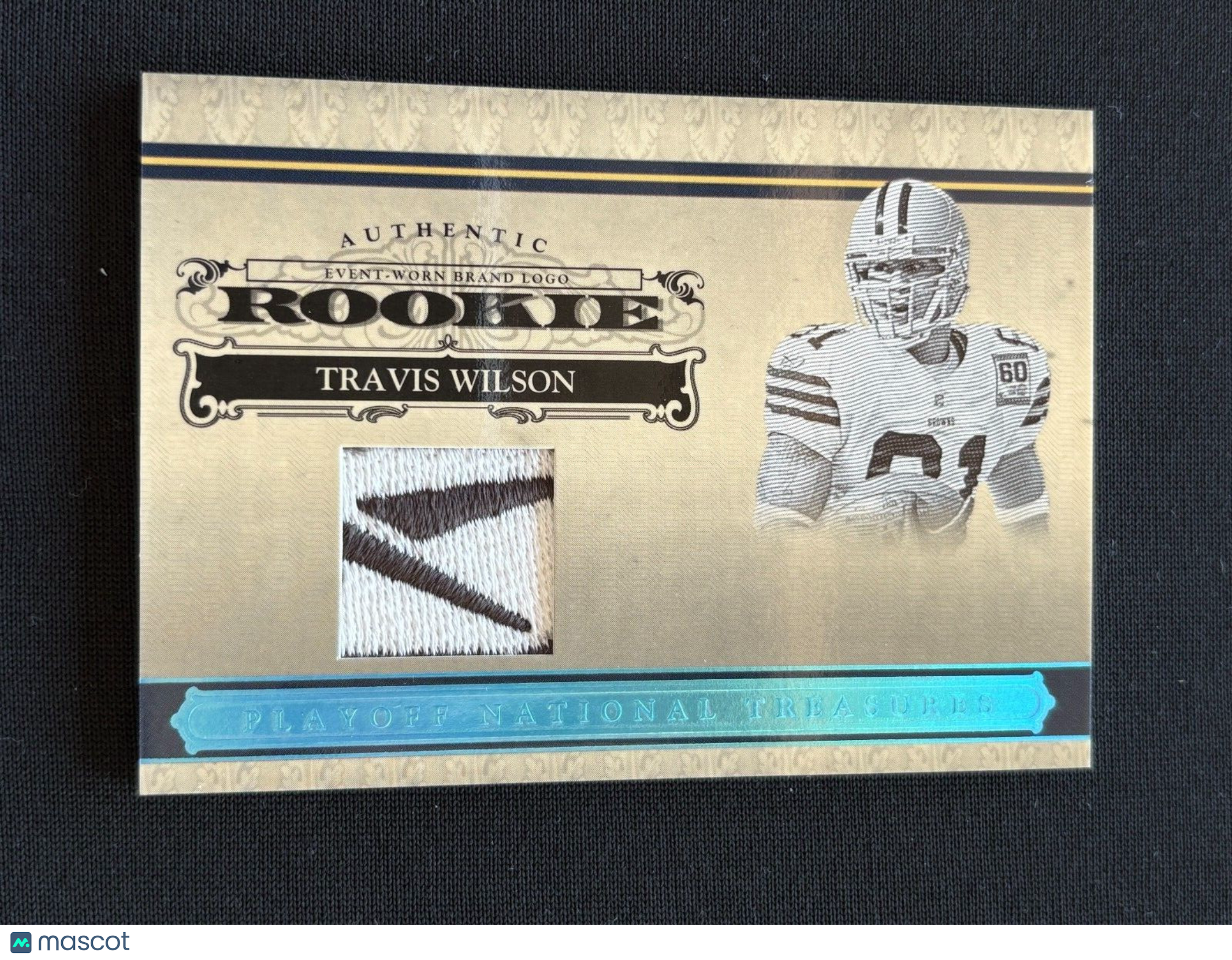 Travis Wilson 2006 National Treasures Rebook Logo Patch RC Browns Sooners 8/10
