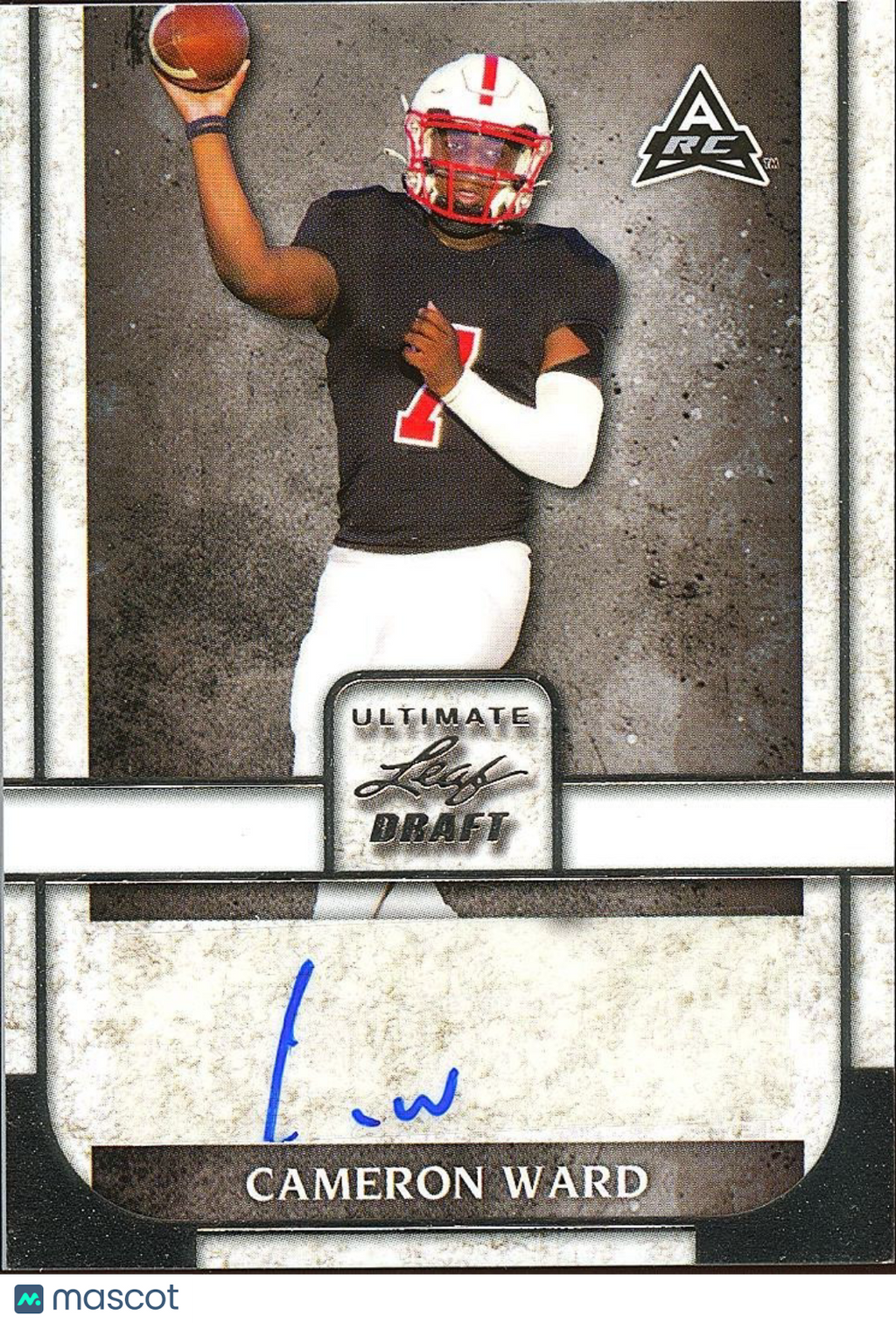 Cam Ward 2022 Leaf Draft Auto Autograph RC Rookie Miami Hurricanes Titans