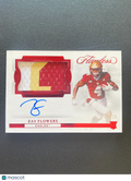 Zay Flowers 2023 Flawless Auto Autograph Patch Red RC Boston College Ravens 7/20