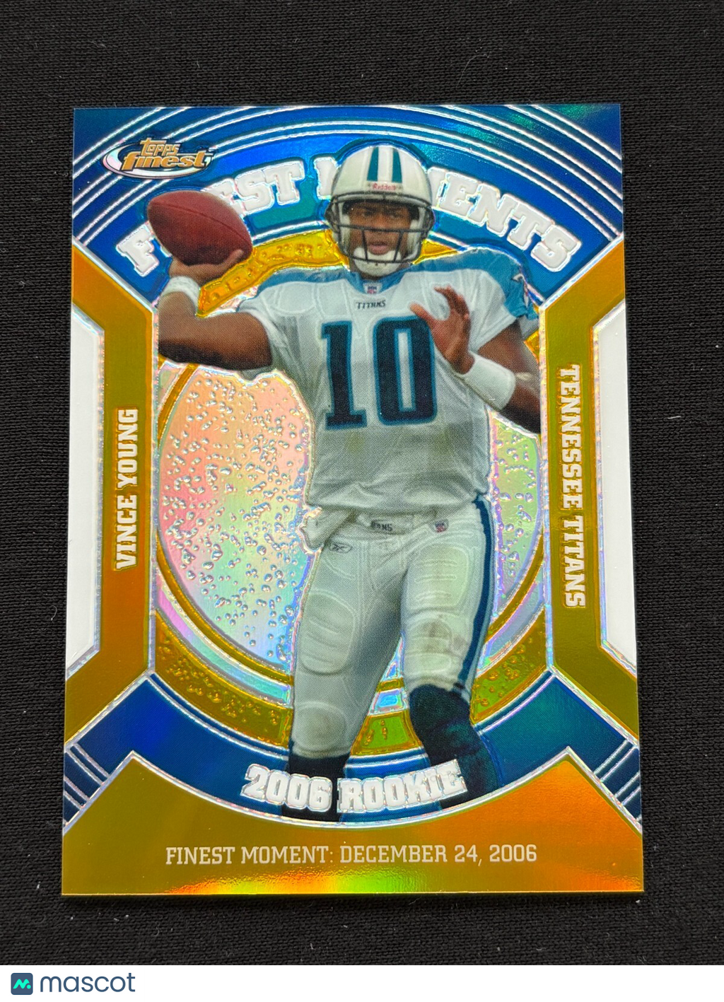 Vince Young 2007 Topps Finest GOLD Refractor Titans Texas Longhorns 39/50