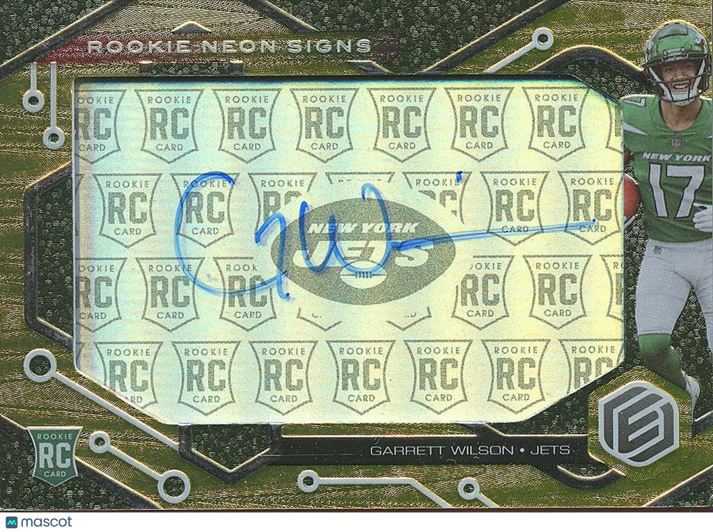 Garrett Wilson 2022 Elements Neon Auto Autograph RC Rookie New York Jets 1/1