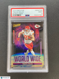 Travis Kelce 2024 Prestige World Wide Die-Cut CASE HIT Kansas City Chiefs PSA 9