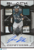 Jason Kelce 2024 Black Capstones Auto Autograph Patch Philadelphia Eagles 7/25