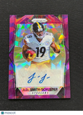 Juju Smith-Schuster 2017 Prizm Auto Autograph Purple Ice Rookie RC Steelers 1/75