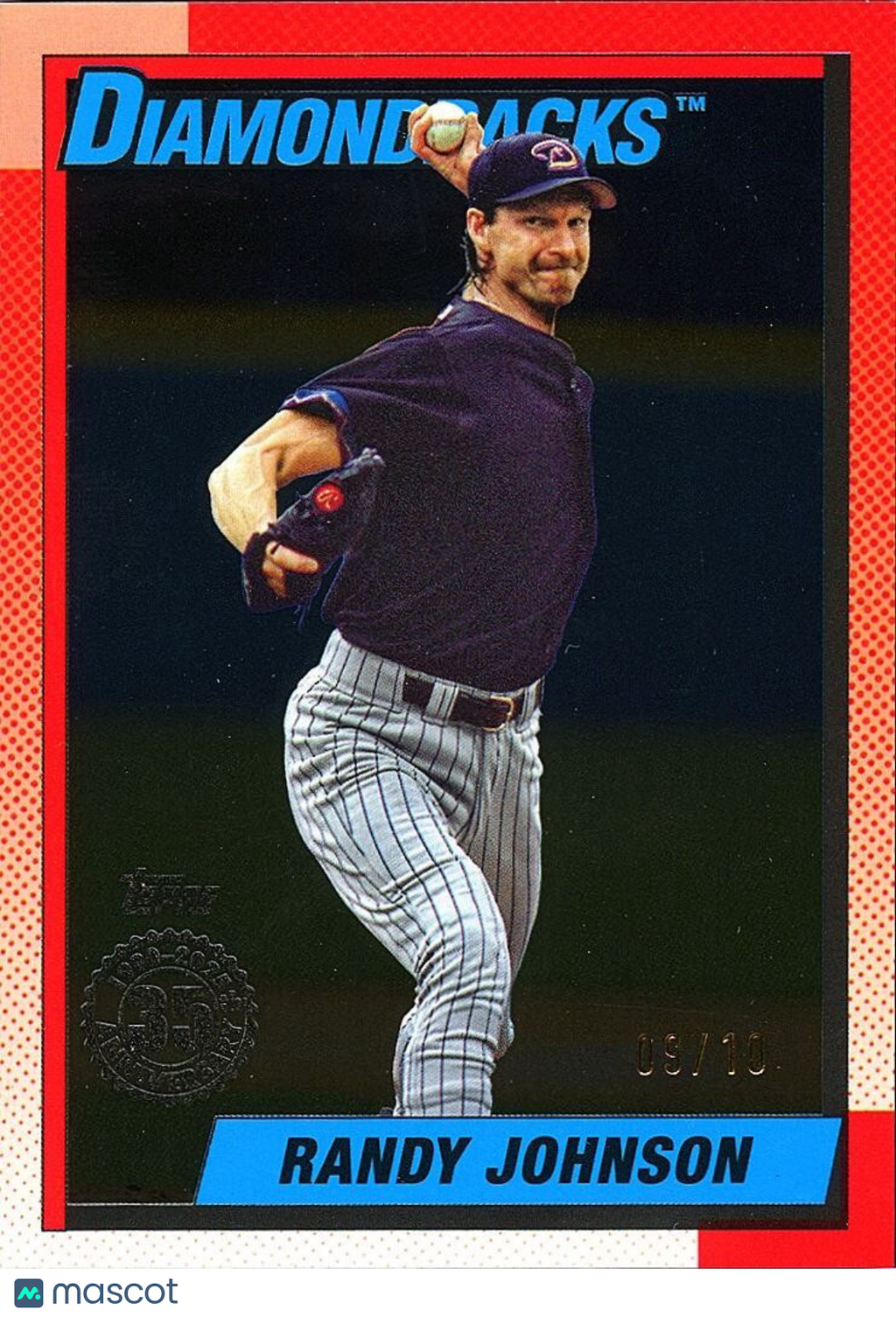 Randy Johnson 2025 Topps '90 BLACK SSP Arizona Diamondbacks 9/10