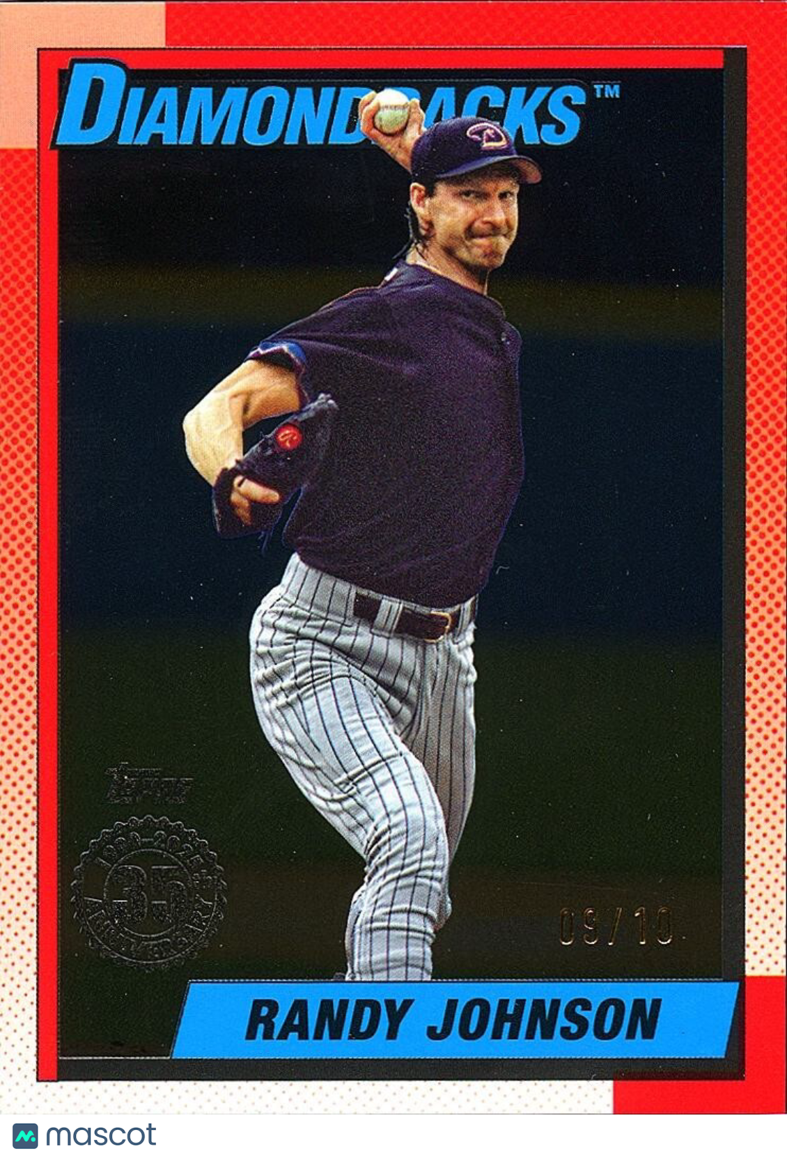 Randy Johnson 2025 Topps '90 BLACK SSP Arizona Diamondbacks 9/10