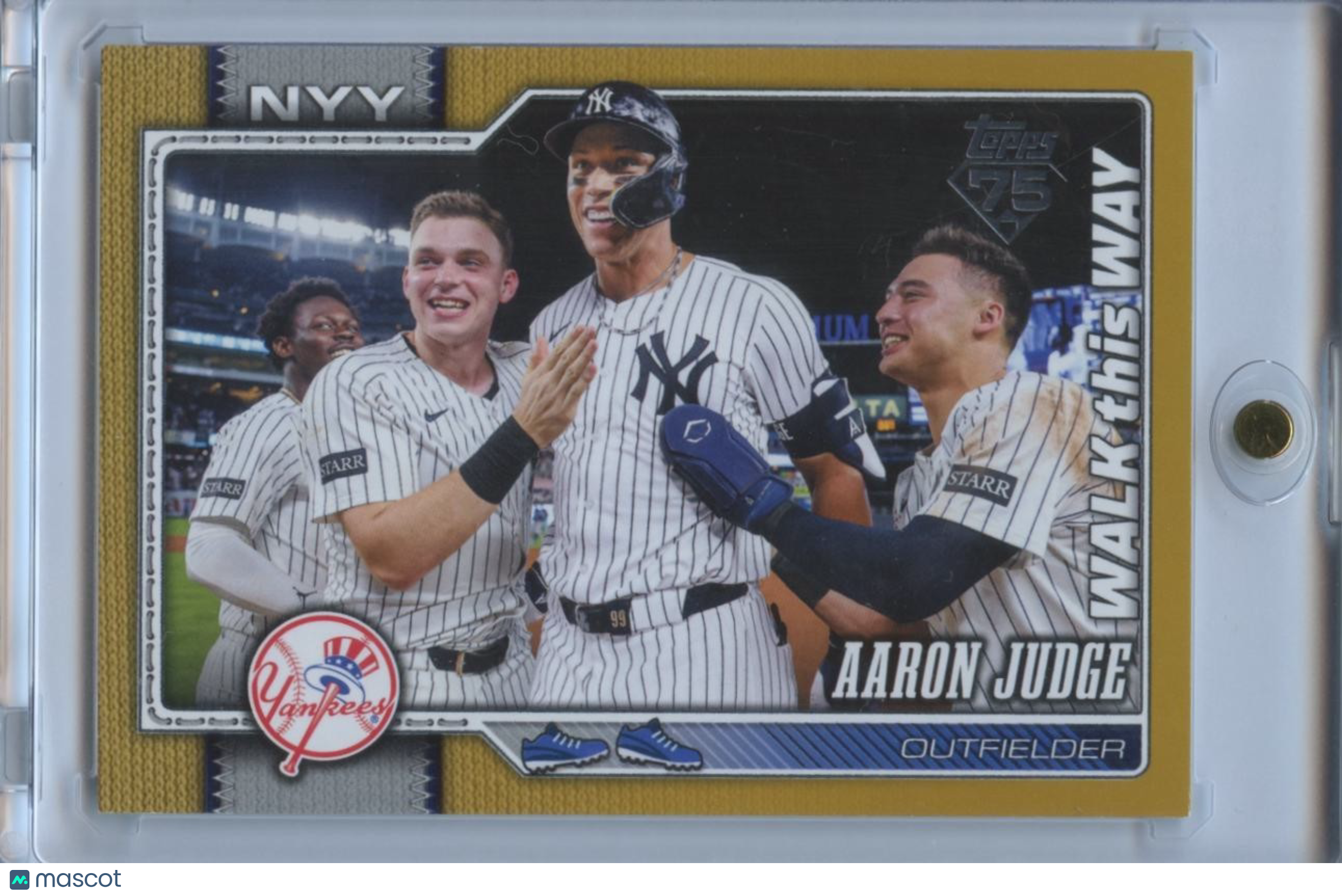 Aaron Judge 2026 Topps GOLD Walk This Way New York Yankees 28/50 #1