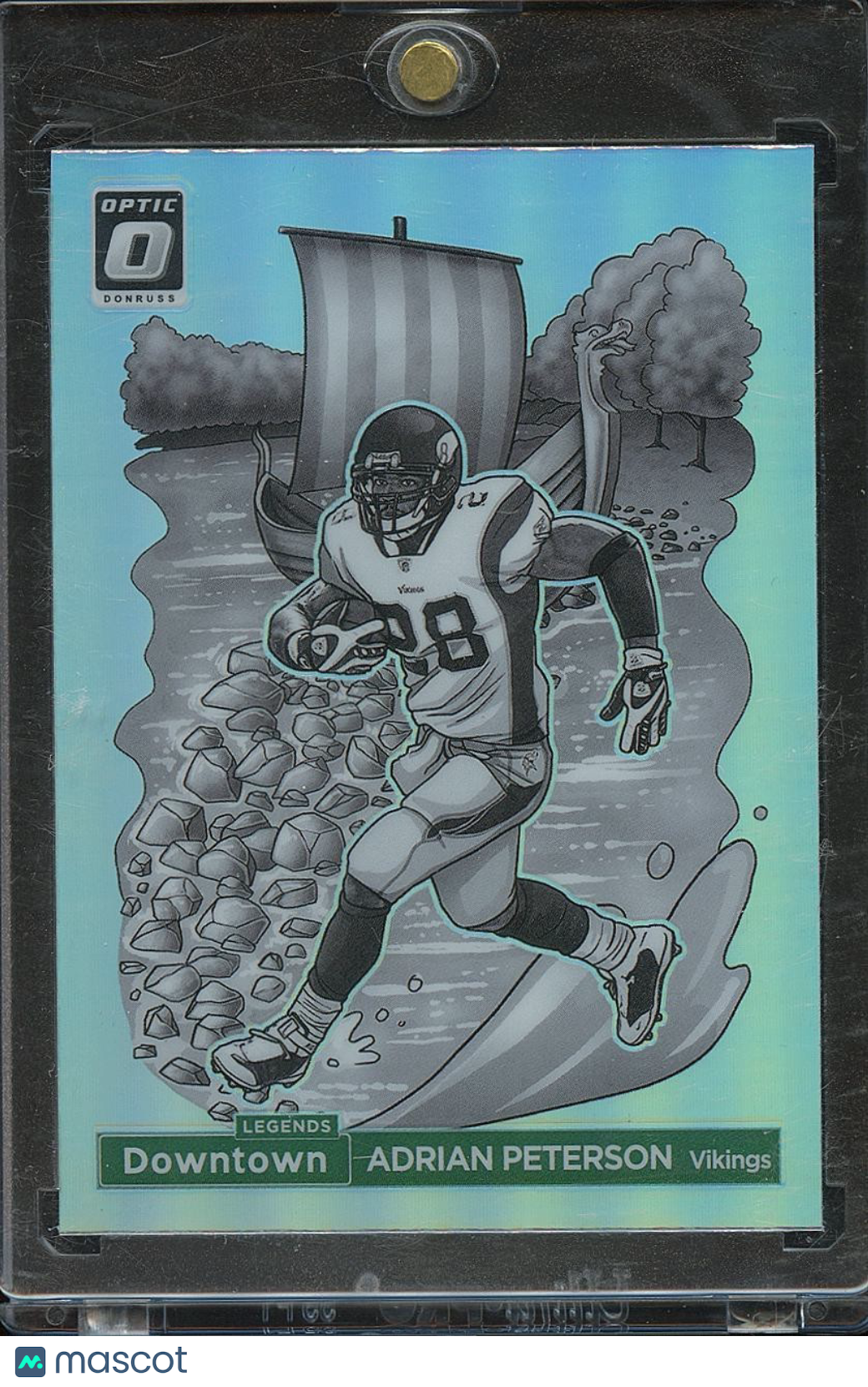 Adrian Peterson 2024 Optic DOWNTOWN SSP CASE HIT Minnesota Vikings #8