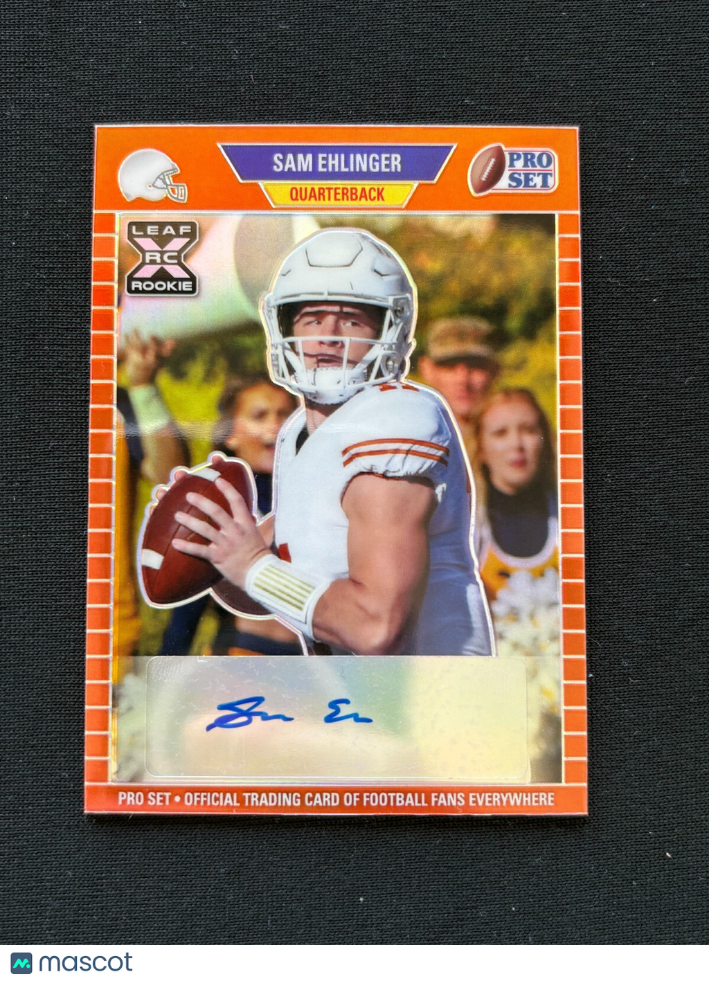 Sam Ehlinger 2021  Pro Set Orange Auto Autograph JERSEY # Texas Longhorns 11/15