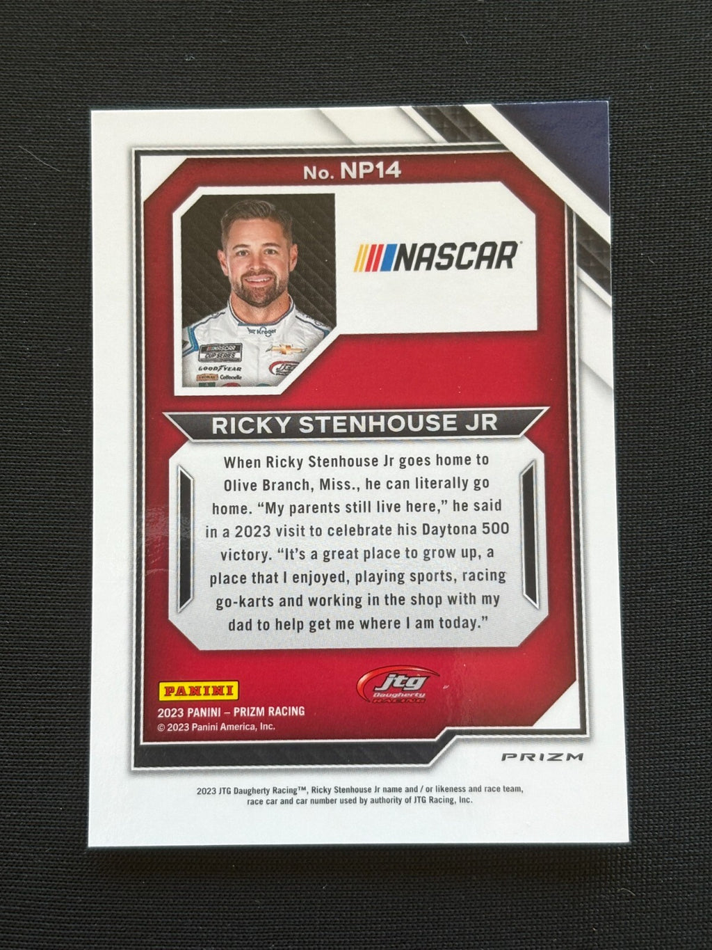 Ricky Stenhouse Jr 2023 Prizm National Pride White Sparkle Shortprint SSP NASCAR