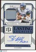 Shaun Alexander 2024 National Treasures Auto Autograph SSP Patch Seahawks 3/5