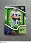 Roger Staubach 2021 Elements Neon SSP Metal Card Dallas Cowboys 9/10