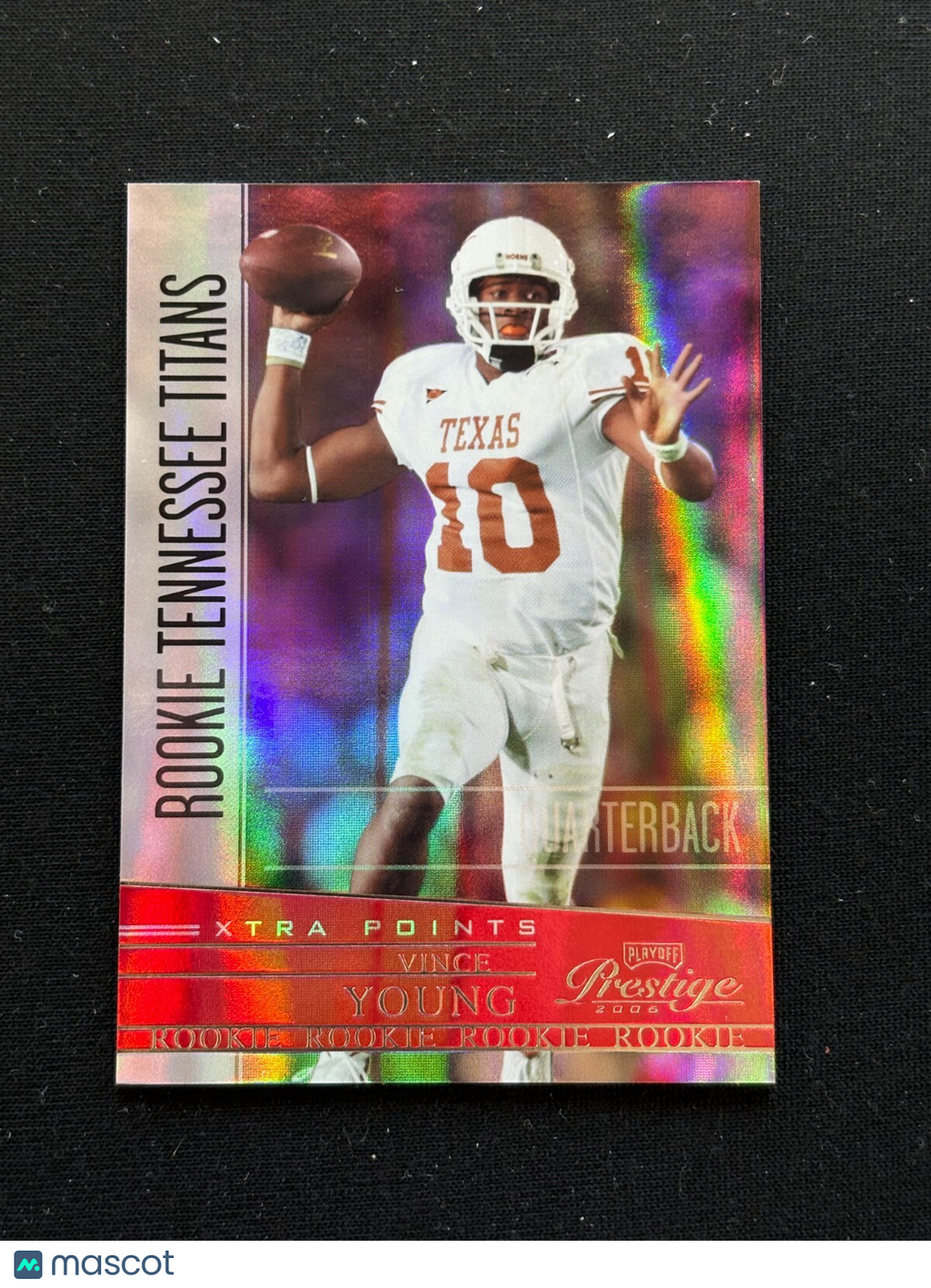Vince Young 2006 Playoff Prestige RED Rookie RC Titans Texas Longhorns 19/100