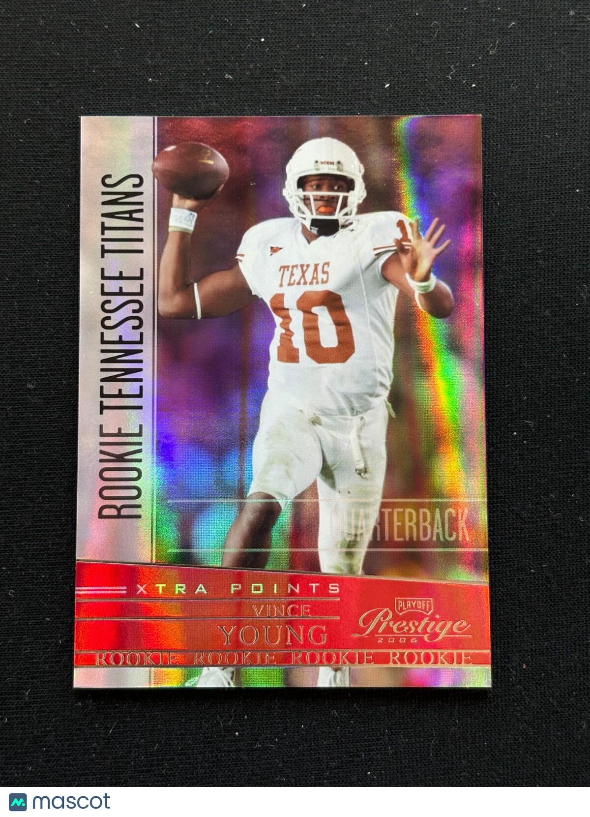 Vince Young 2006 Playoff Prestige RED Rookie RC Titans Texas Longhorns 19/100