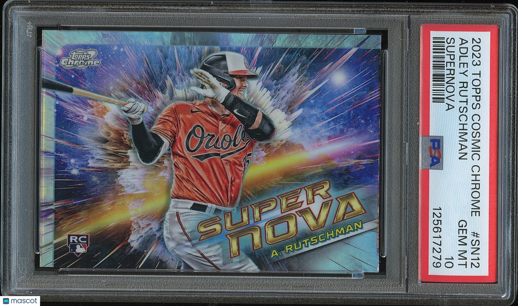 Adley Rutschman 2023 Topps Cosmic SuperNova SSP CASE HIT Rookie Orioles PSA 10