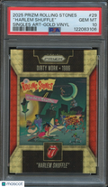 Harlem Shuffle 2025 Prizm Rolling Stones Gold Vinyl Prizm 5/5 #29 PSA 10