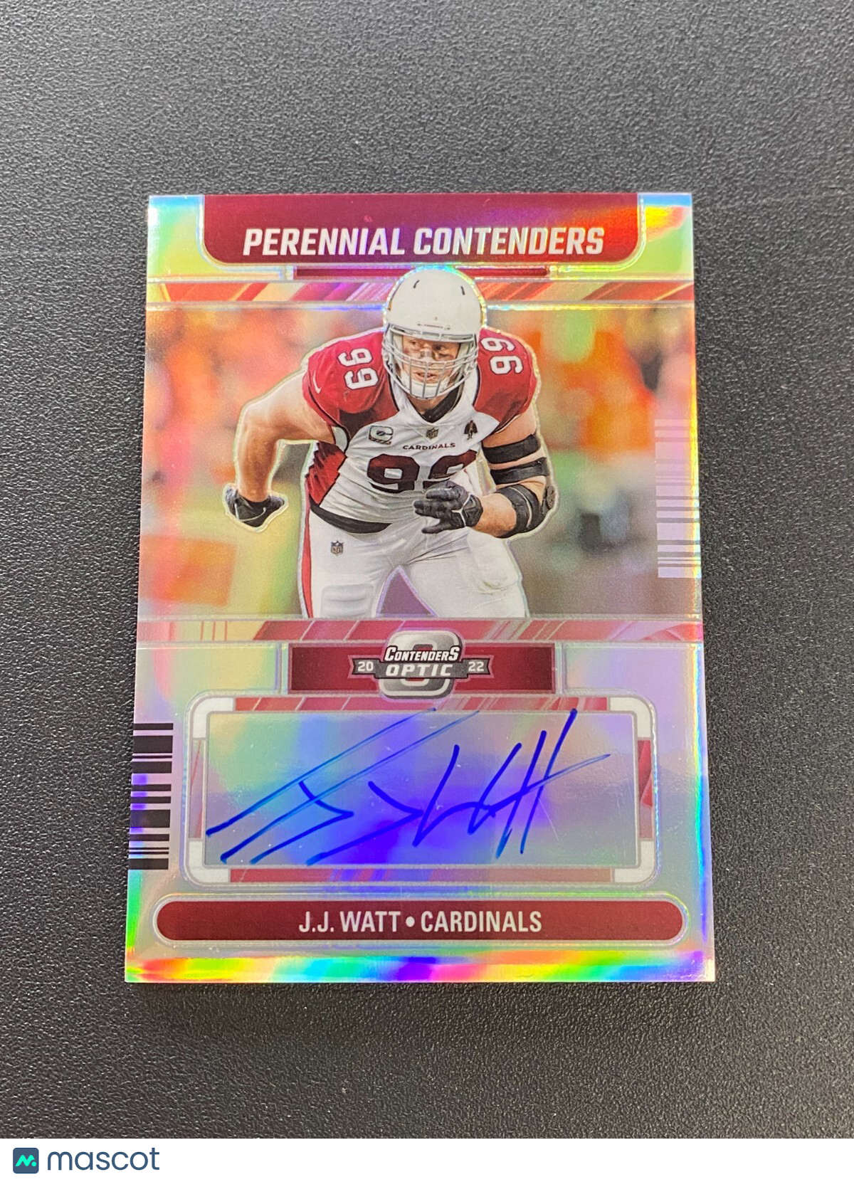 JJ Watt 2022 Contenders Optic On Card Auto Autograph Arizona Cardinals 21/50
