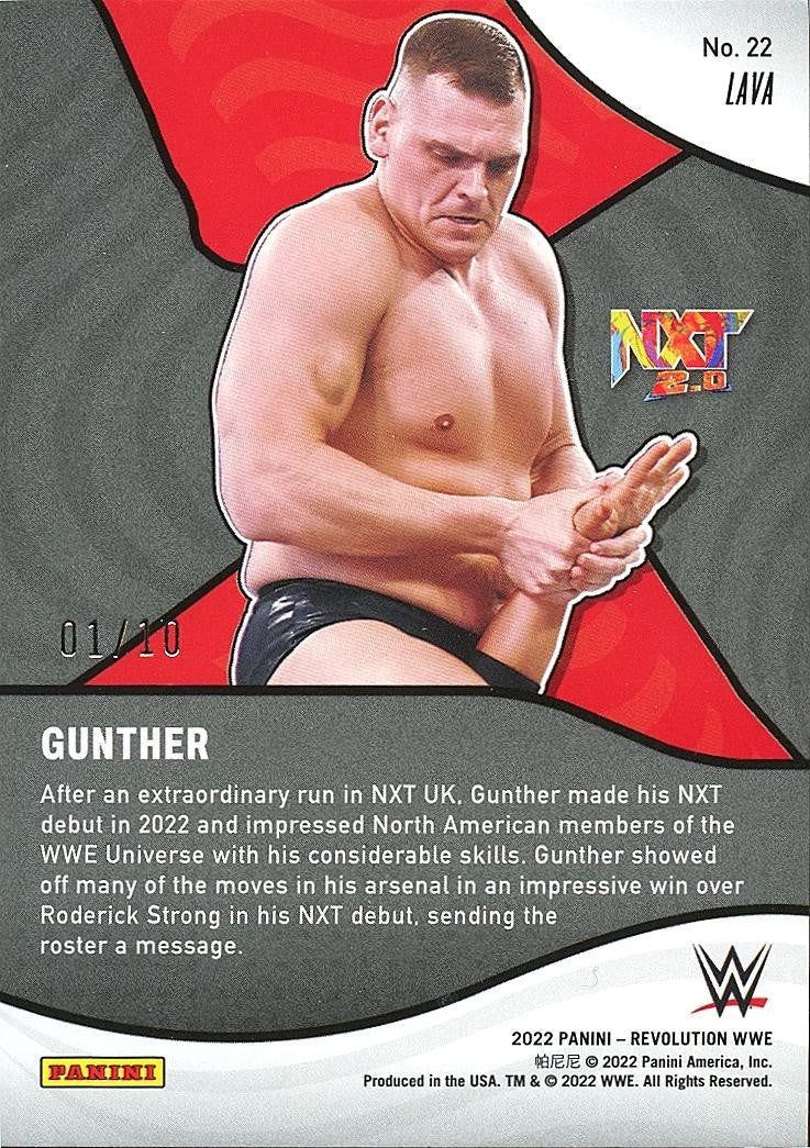 Gunther 2022 Revolution Shock Wave Lava SSP WWE Wrestling 1/10 #22